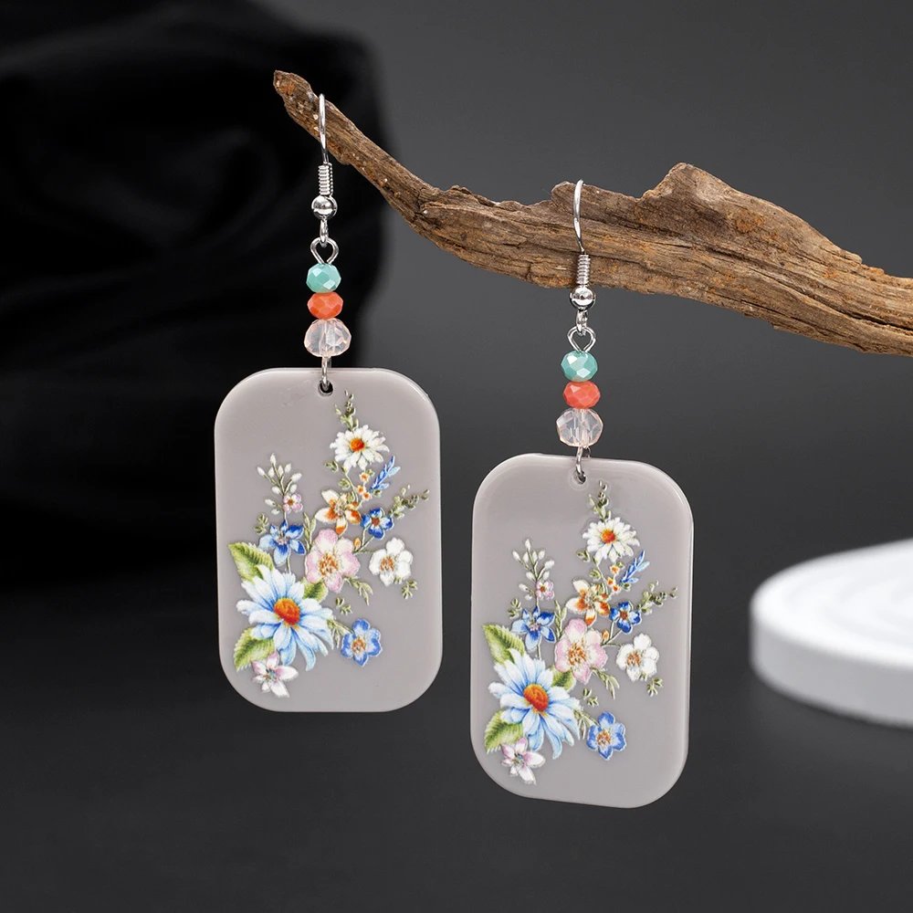 Vintage Floral Earrings