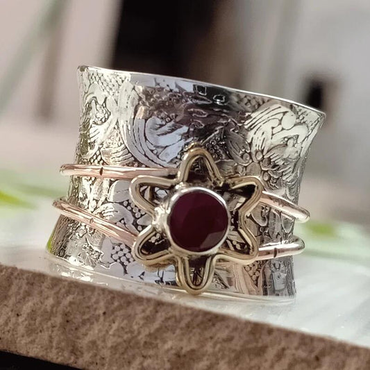 Vintage Garnet Statement Ring
