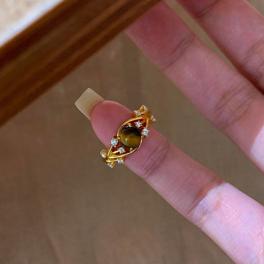 Vintage Gold Citrine Ring