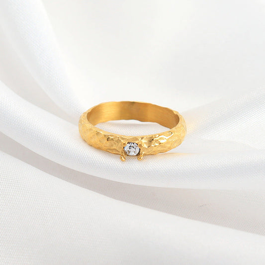 Vintage Gold Crystal Ring