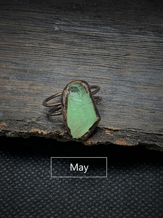 Vintage Green Jade Ring