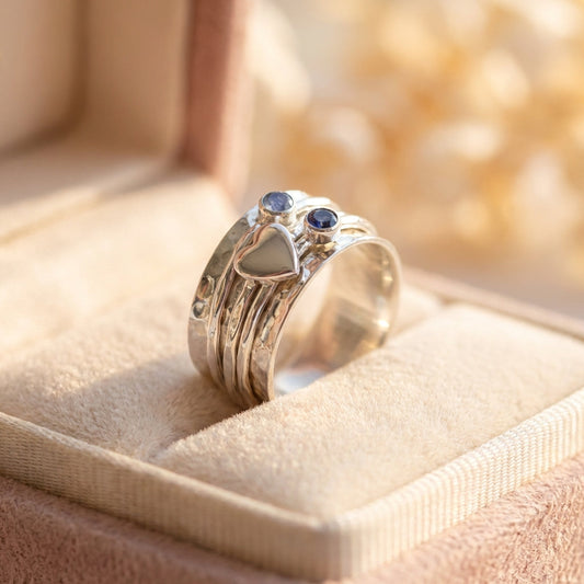 Vintage Heart Spinner Ring