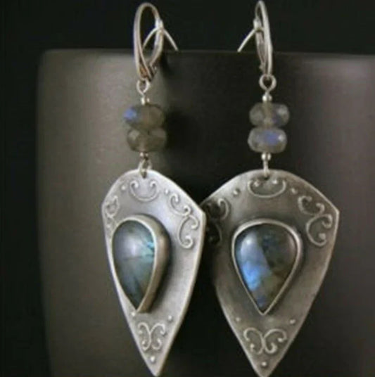 Vintage Labradorite Earrings