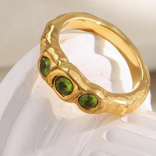 Vintage Peridot Gold Ring