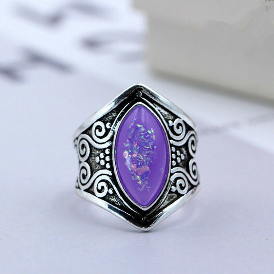 Vintage Purple Amethyst Ring