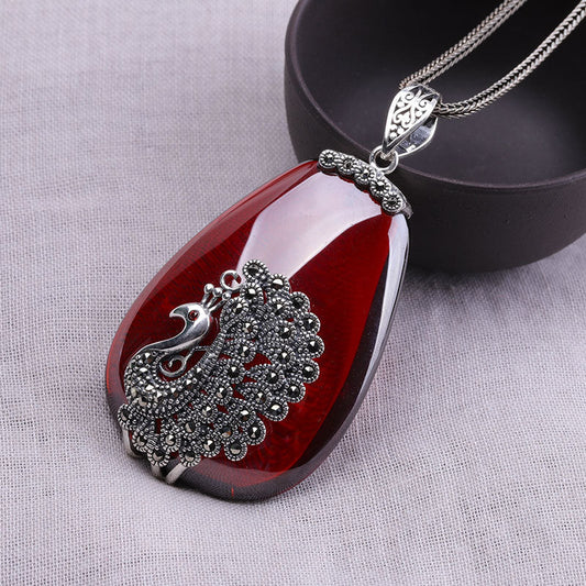 Vintage Red Garnet Necklace