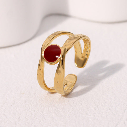 Vintage Ruby Gold Ring