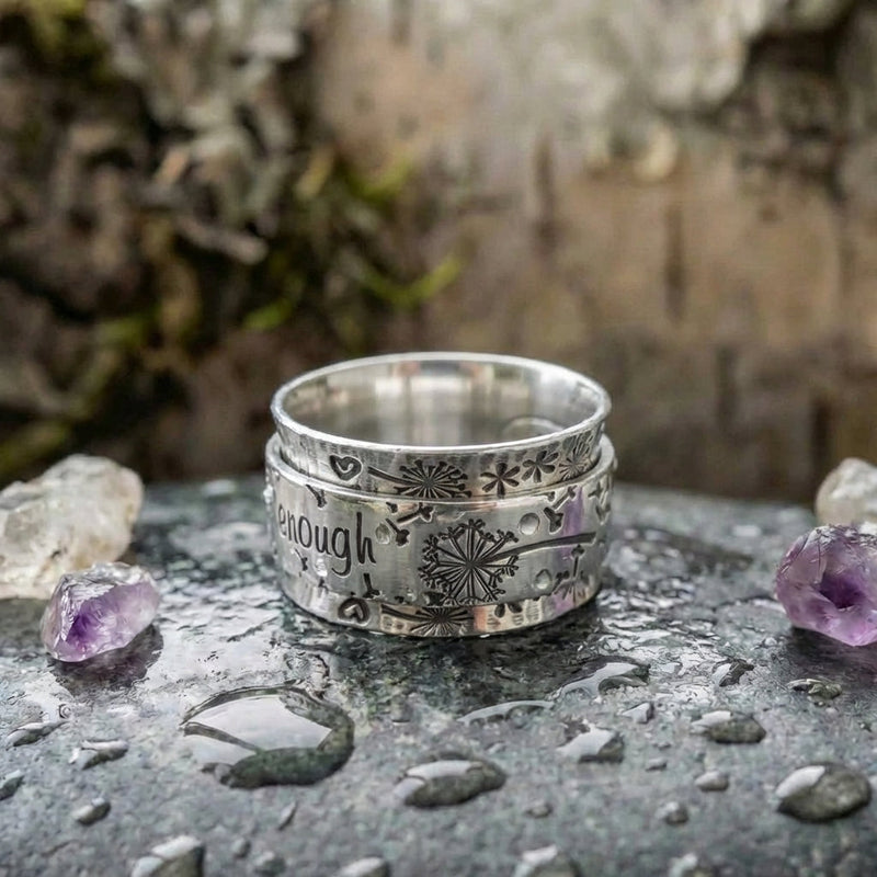 Vintage Silver Engraved Ring