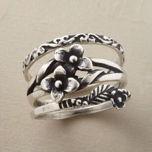 Vintage Silver Flower Ring