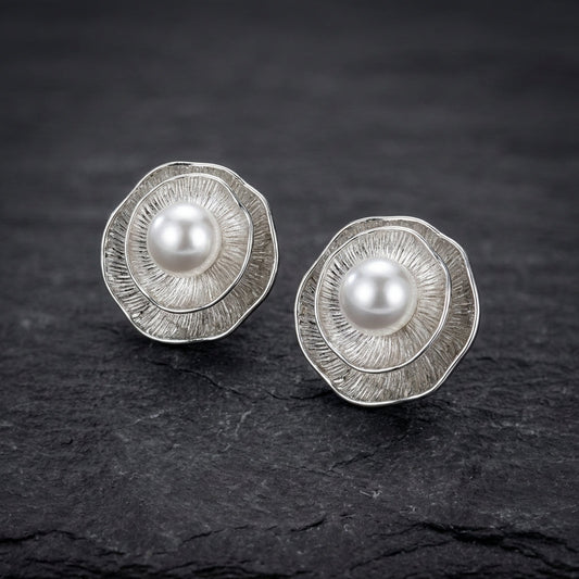 Vintage Handmade Silver Earring