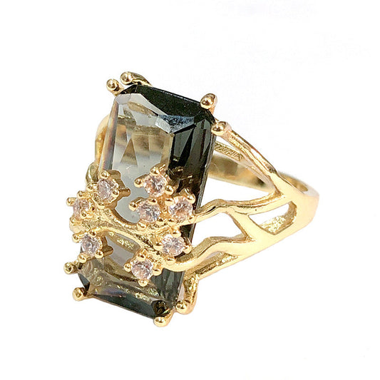 Vintage Smoky Quartz Ring