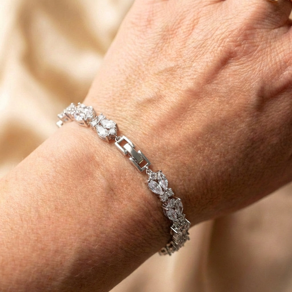 Sparkling Silver Chain Bracelet