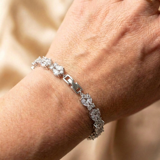 Sparkling Silver Chain Bracelet