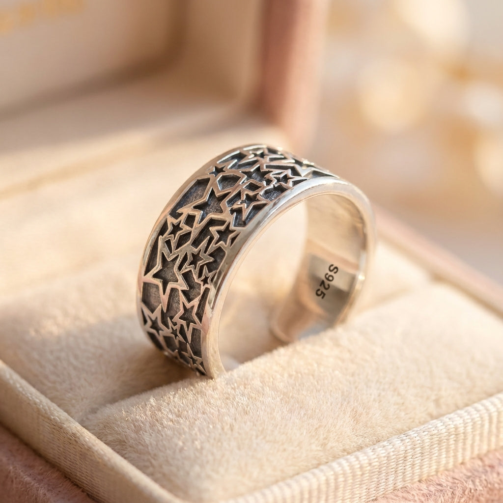 Vintage Star Lace Ring