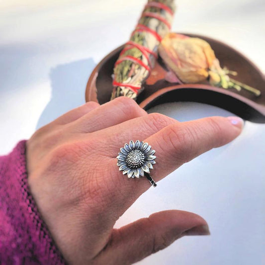 Vintage Sunflower Ring