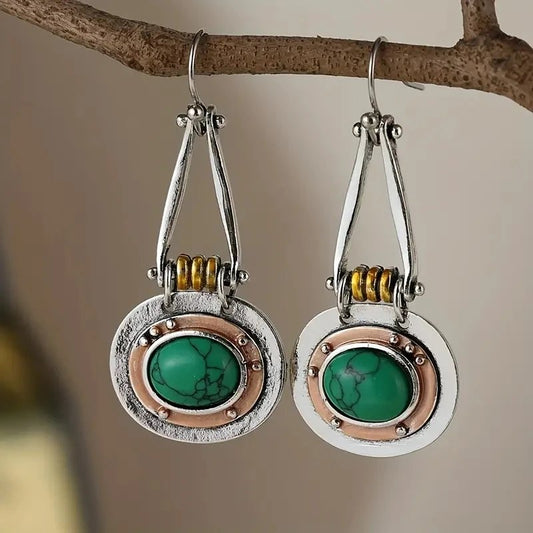 Vintage Turquoise Dangle Earrings