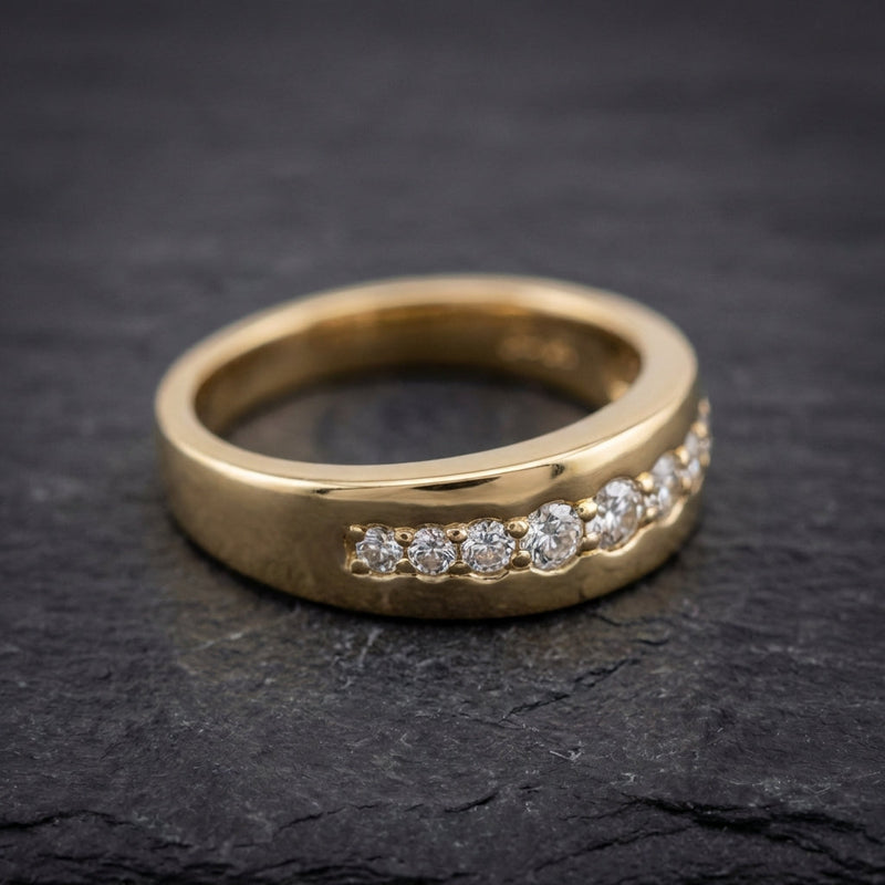 Vintage Zirconia Gold Ring