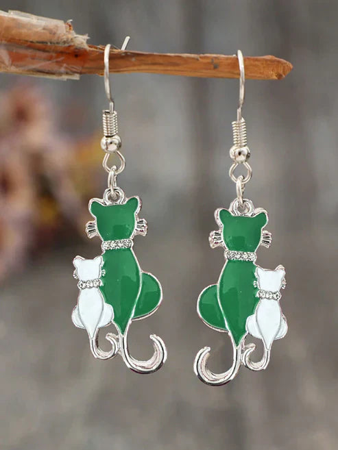 Whimsical Cat Earrings