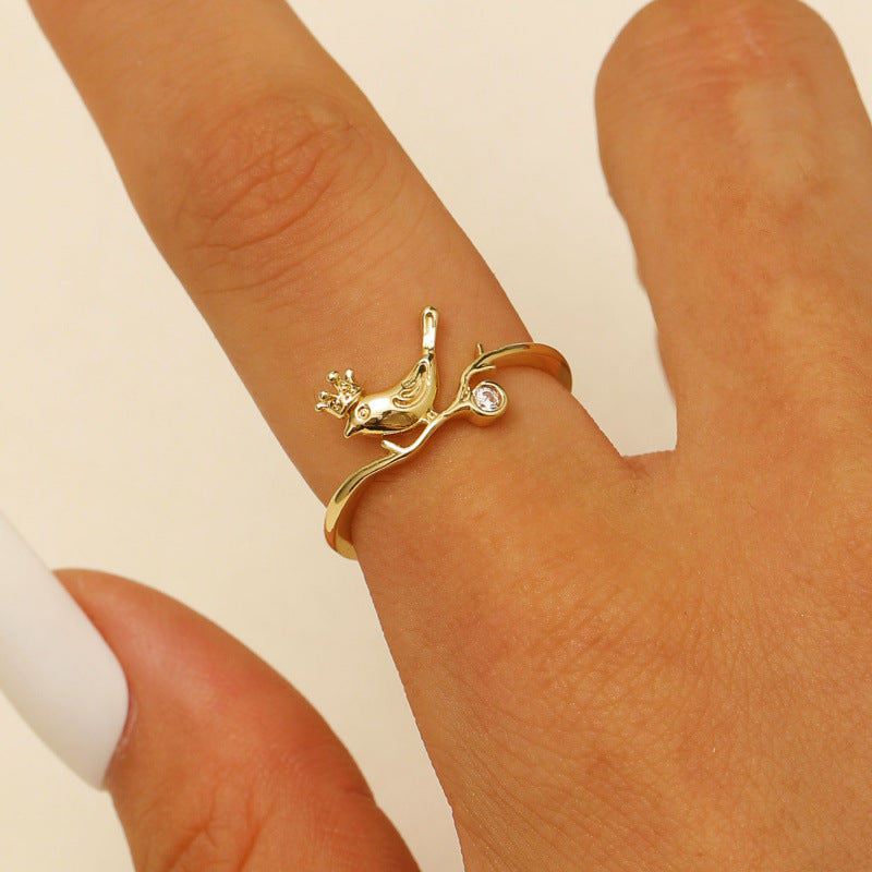 Whimsical Bird Ring