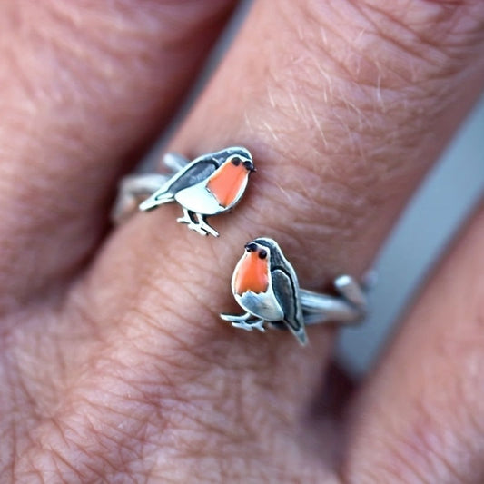 Whimsical Robin Ring