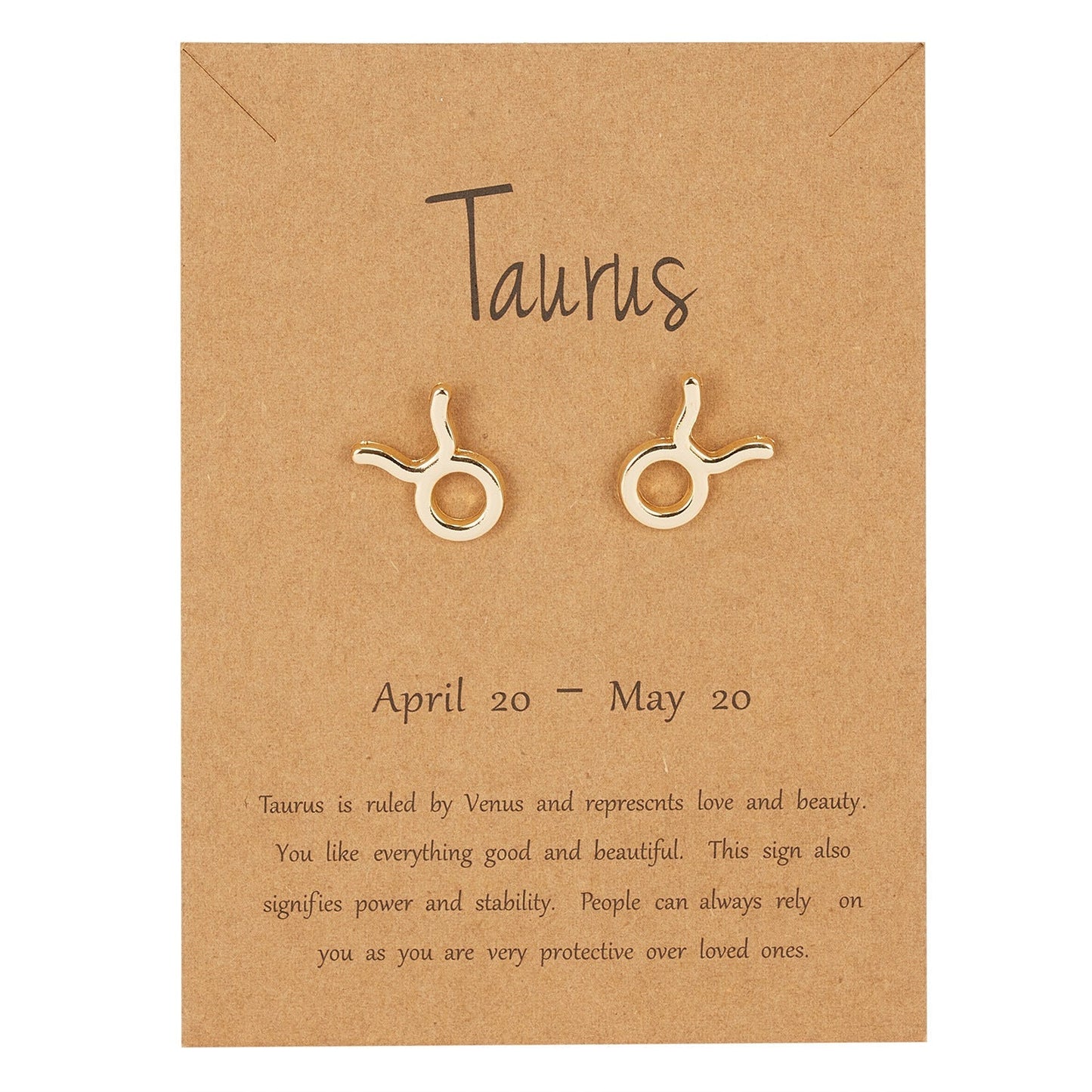 Zodiac Taurus Earrings