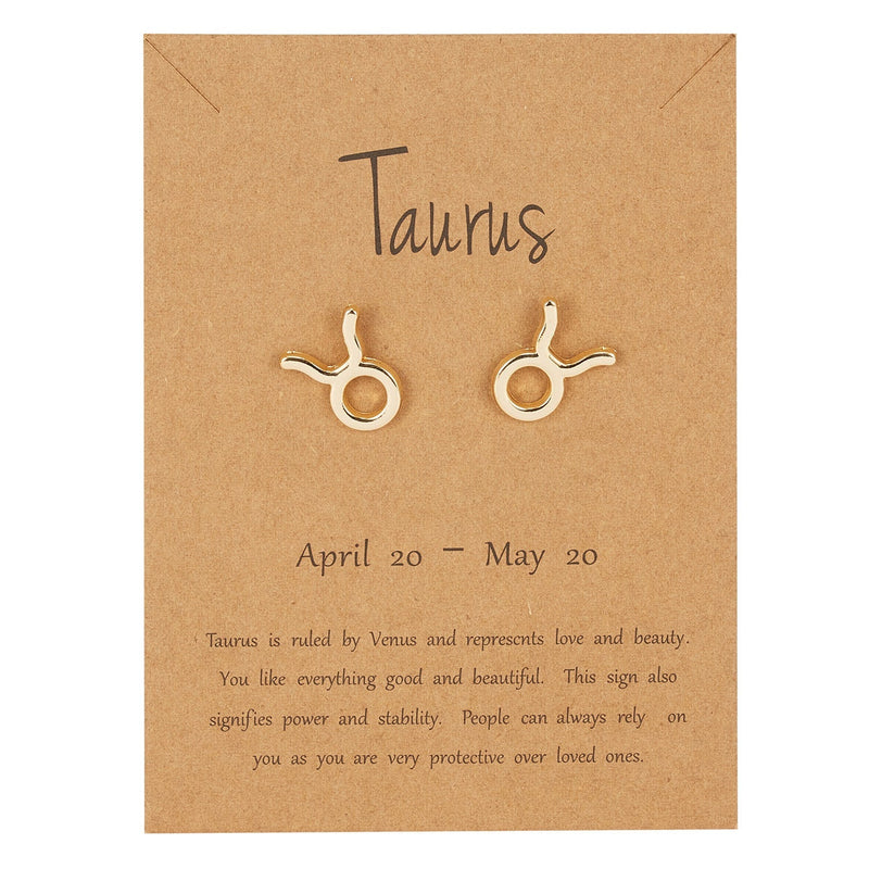 Zodiac Taurus Earrings