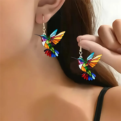 Beautiful Hummingbird Necklace With Bonus Earrings ��� Offer