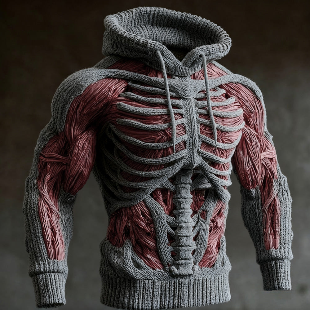 Halloween Anatomy Art Hooded Sweater artswardrobe