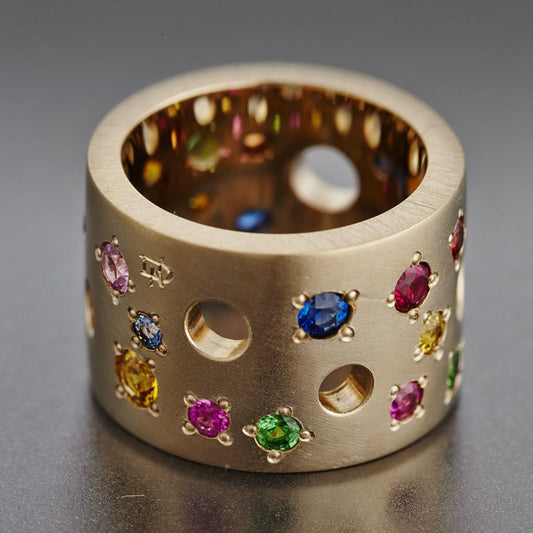Rainbow Orbit Wide Ring