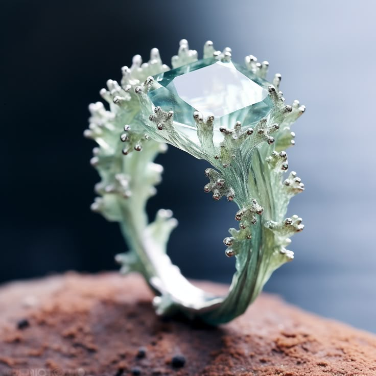 Turquoise Coral Exotic Ring
