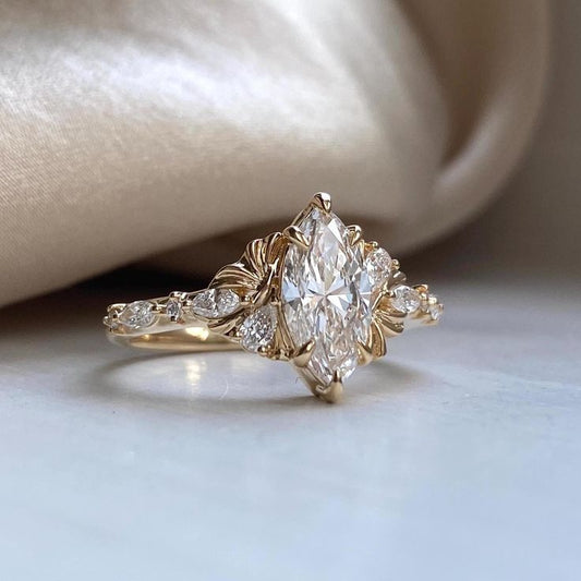 Marquise Bloom Engagement Ring
