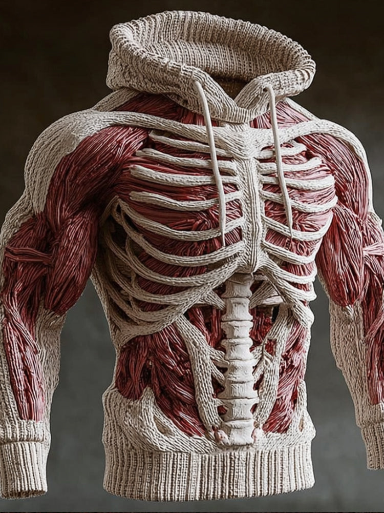 Halloween Anatomy Art Hooded Sweater artswardrobe