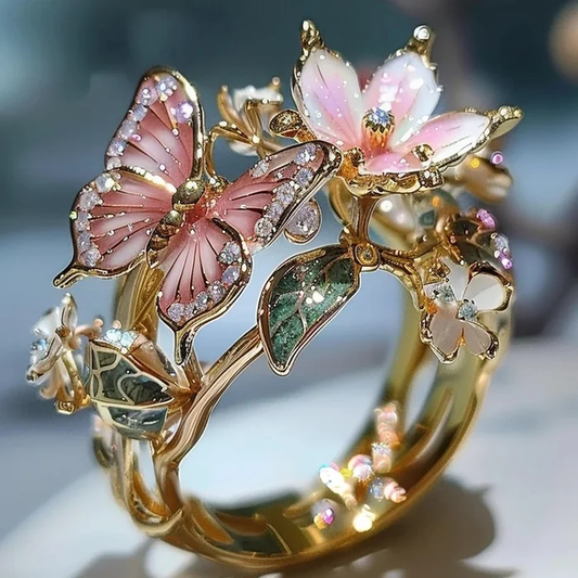 Vintage Golden Prifddinas Ring Set