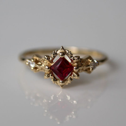 Royal Ruby Crown Ring