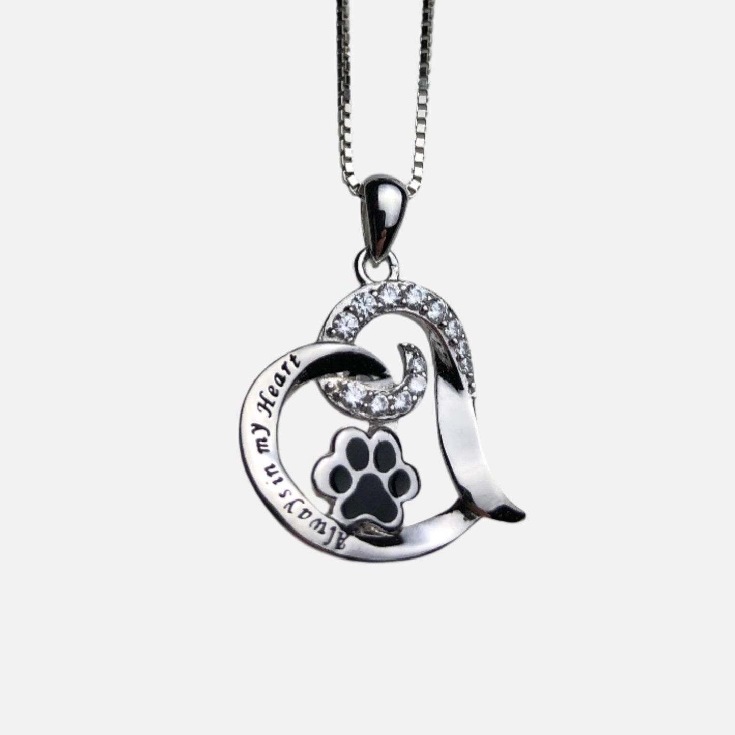Elegant Dog Memorial Necklace ��� Stainless Steel