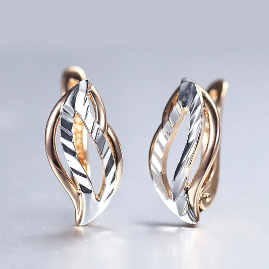 Elegant Earrings In Gold And Silver