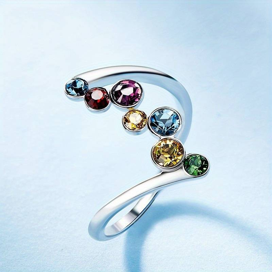 Vintage Colorful Stone Ring