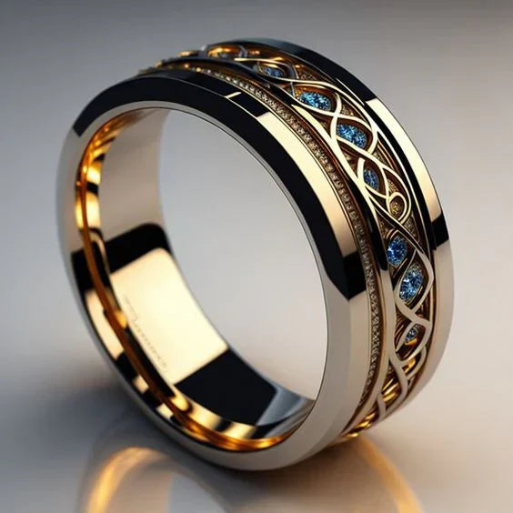 Vintage Golden Infinity Ring