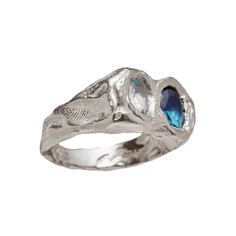 Vintage Forged Silver Ring
