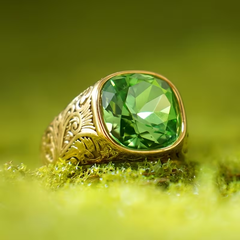 Vintage Gemstone Gold Ring