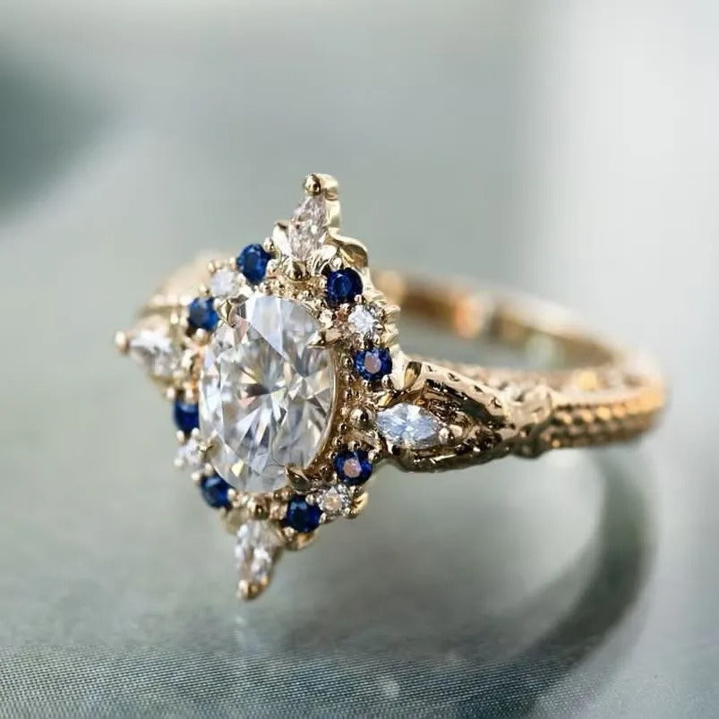 Blue Exotic Fine Ring