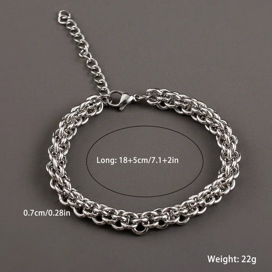 Vintage Silver Chain Bracelet
